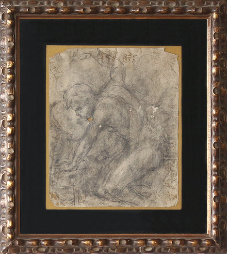 Old Masters' Framed Drawing 1, 18th Century 15.5W x 17.5H