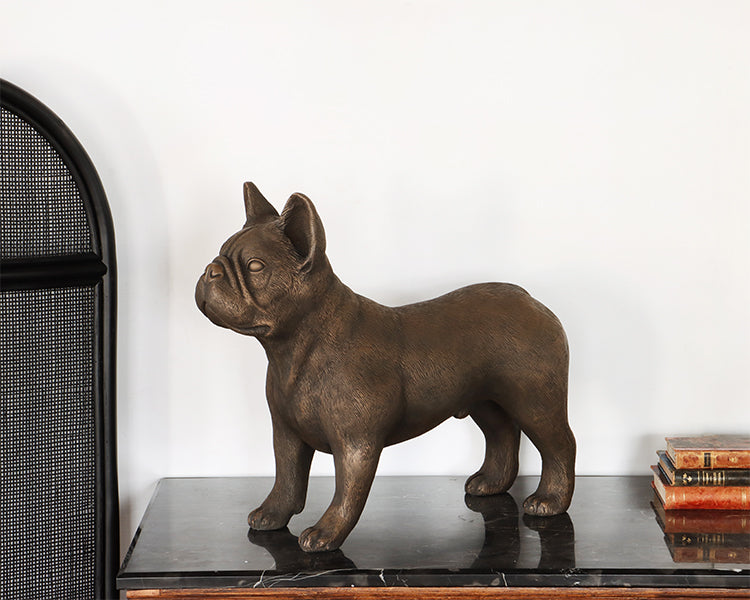 Bronze French Bulldog Sculpture - Cleared