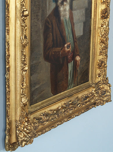 Portrait Old Man With Pipe, Late 19th Century 21W x 33H