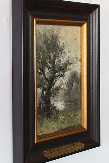 Landscape Of Tree In A Field, 19th Century 9.75W x 12.75H
