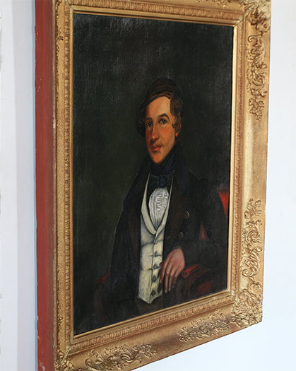 Portrait Of A Gentleman, British School 19th Century 33W x 39H