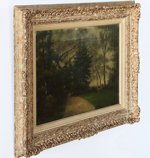 Set Of 2 Landscapes With Trails- Early 20th Century 16W x 12H