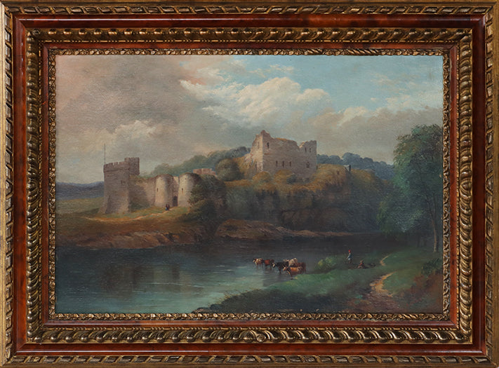 English Landscape with Cows, 18/19th Century 45W x 33.5H