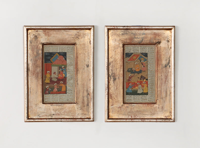 Illuminated Indian Manuscript Pages 11.25W x 15.5H
