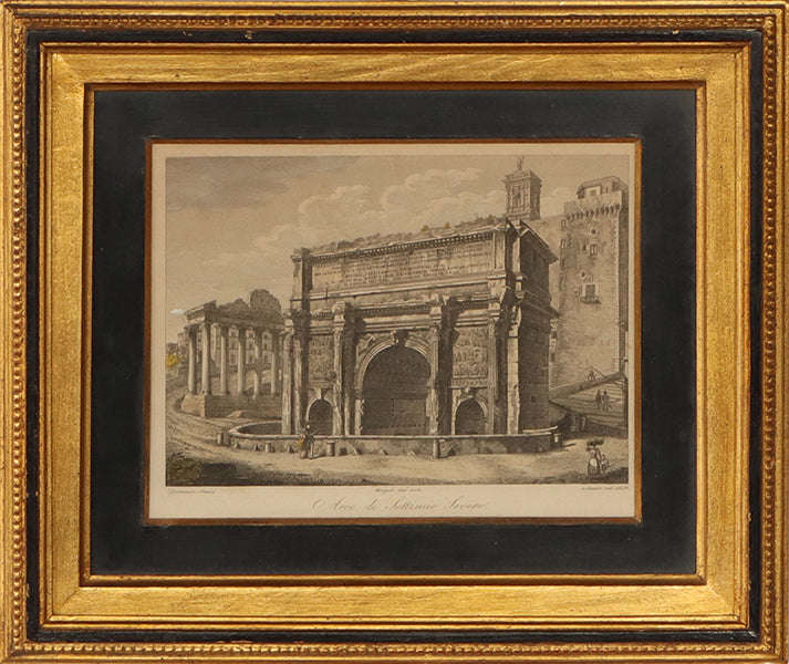 Roman Arch Etching 16W x 13.75H - Cleared Art