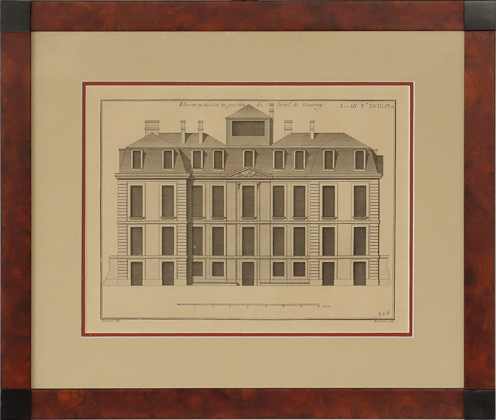 Hotel Vauvray Etching 19W x 16H - Cleared Art