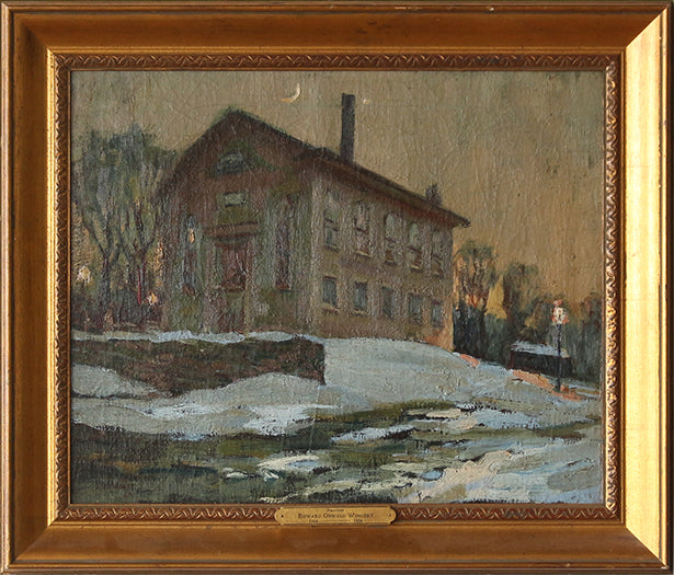 The Old School House In Winter, Early 20th Century 27.5W x 23.25H