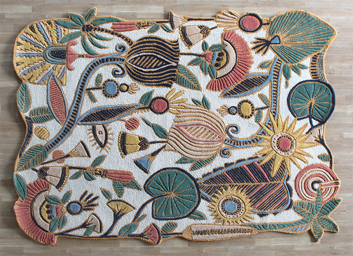7'9" X 9'9" Tropical Optimism Rug - Cleared