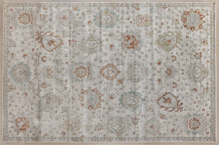 10' x 14' Oatmeal & Spice Persian Motif - Cleared