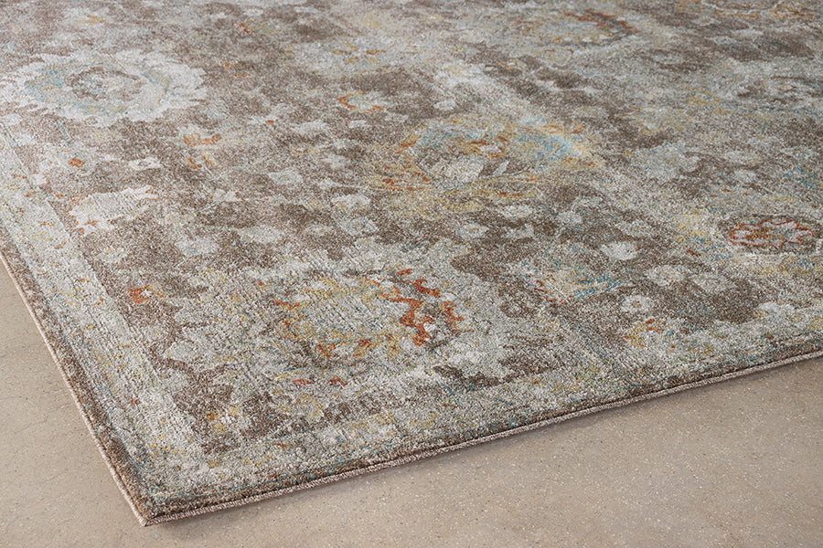 10' x 14' Brown & Beige Persian Motif - Cleared