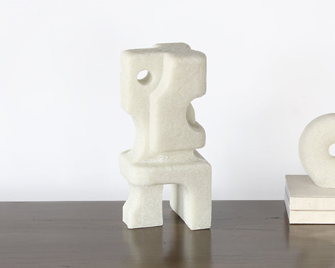 Ivory Cubist Sculpture - Cleared