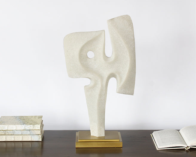 Ivory Abstract Sculpture #1 - Cleared