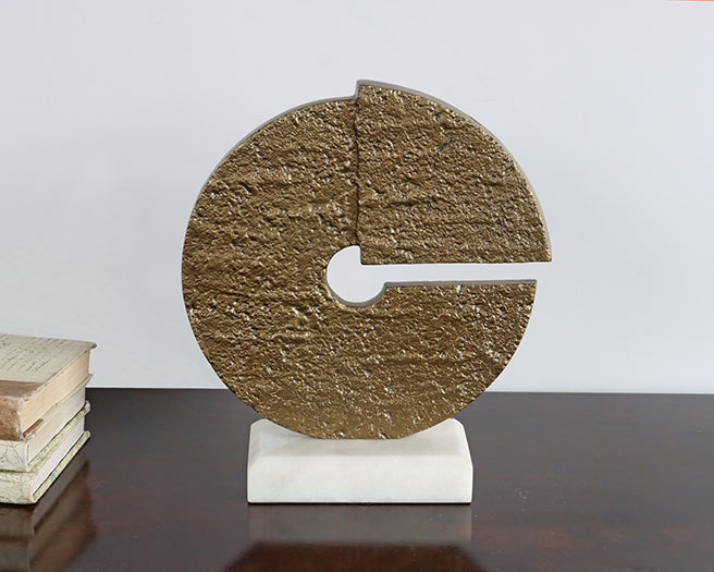 Pitted Cast Aluminum Sculpture No. 1- Cleared