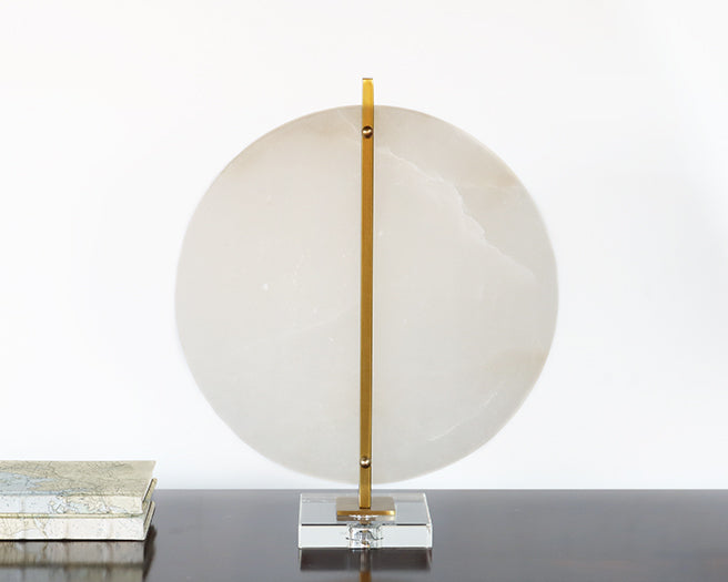 Alabaster Sculpture #2 w/ Brass and Bronze - Cleared