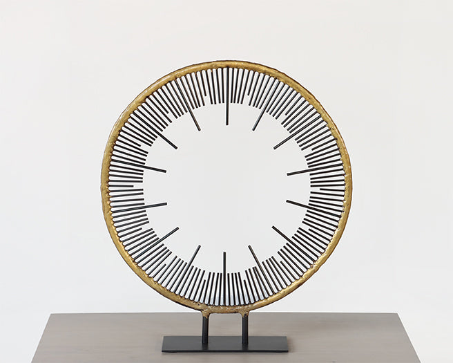 Large Abstract Wheel Sculpture - Cleared