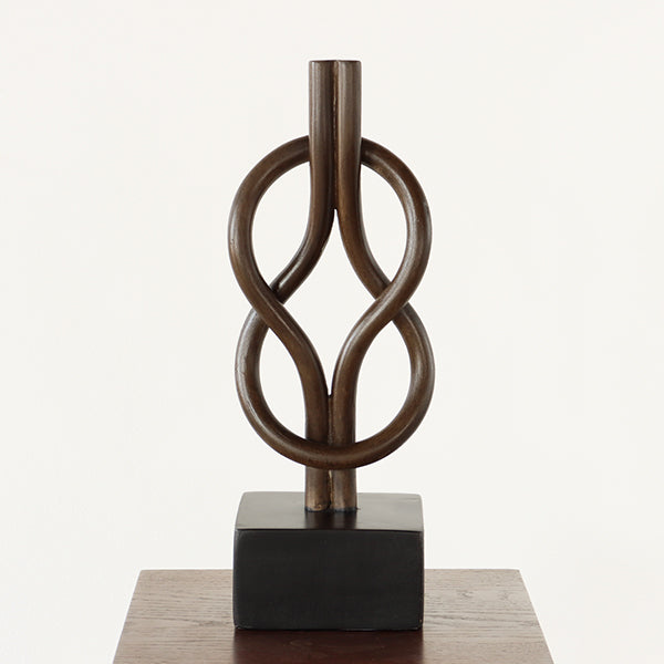 Rattan Square Knot Sculpture - Cleared