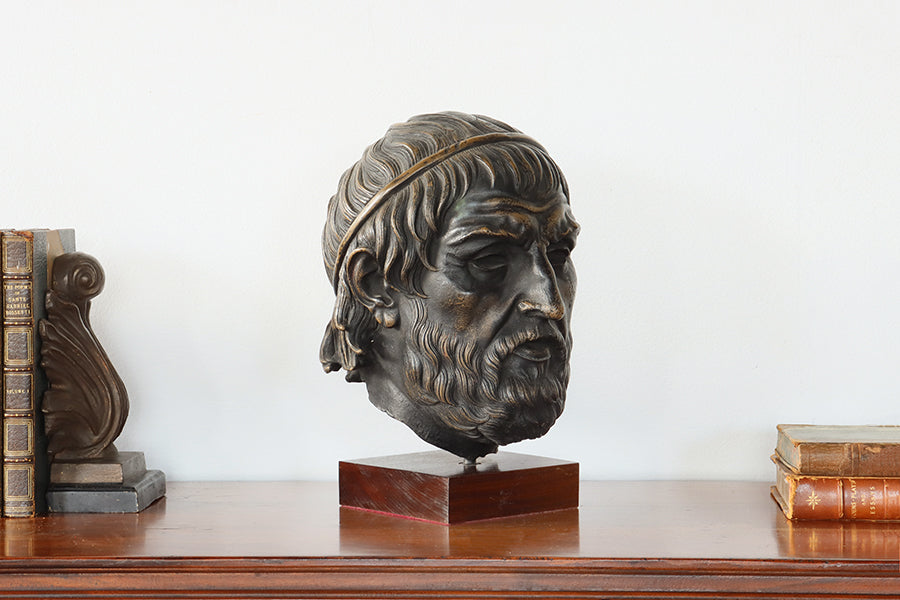 Hellenistic Bronze Bust Replica - Cleared