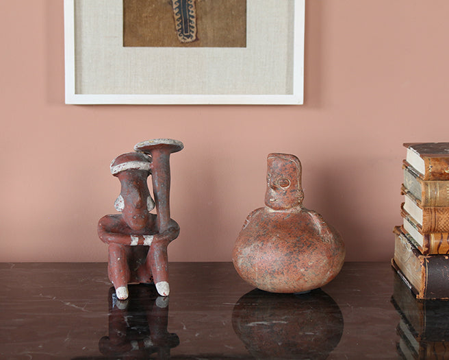 Set Of 2 Pre-Columbian Style Figurines II