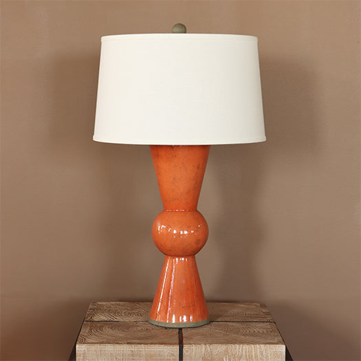 Bow Tie Orange Table Lamp - Cleared