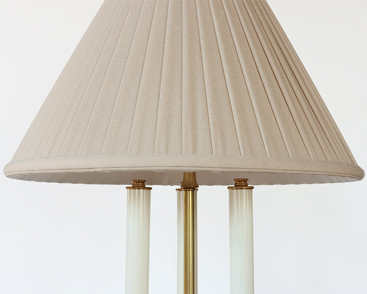 Antique Brass Triple Candle Table Lamp - Cleared Decor