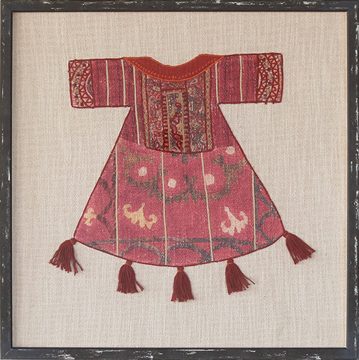 23" X 23" Gilan Red/Ivory Wall Art - Cleared