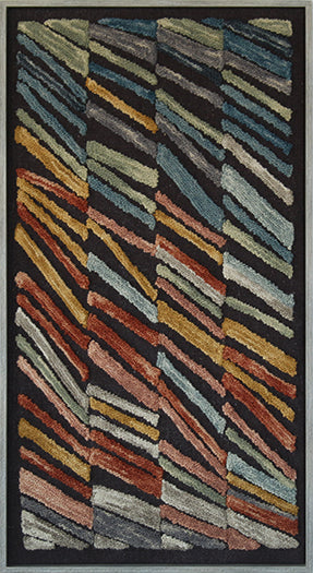 29" X 53" Windblown Black/Multi Wall Art- Cleared