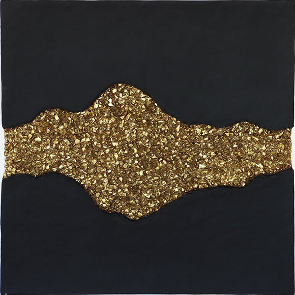 Gold Geode Textured Wall Art 39W x 39H