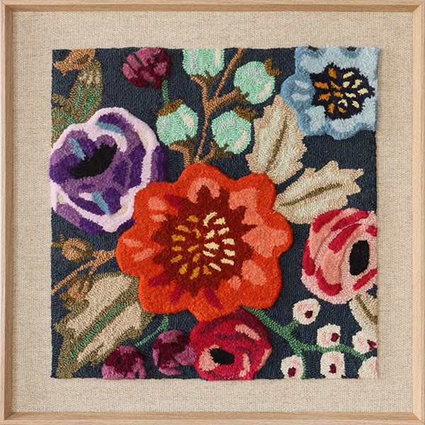 Hooked Multi Color Floral Wall Art 2 - Cleared