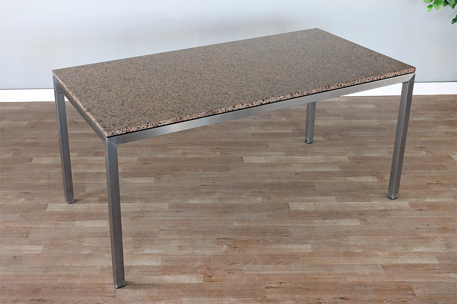Marble Top & Steel Leg Table