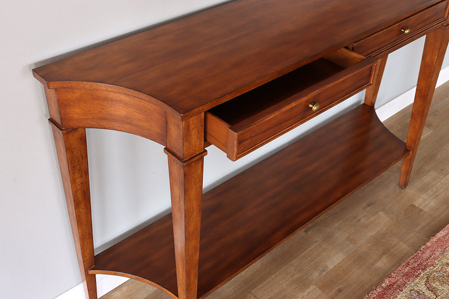 Traditional Console with Two Drawers