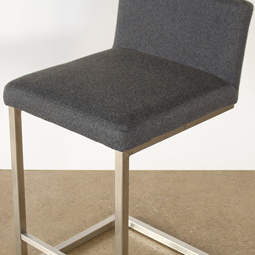 CST61 - Charcoal Grey Cantilever Counter Stool