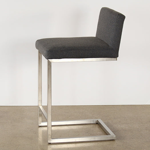 CST61 - Charcoal Grey Cantilever Counter Stool