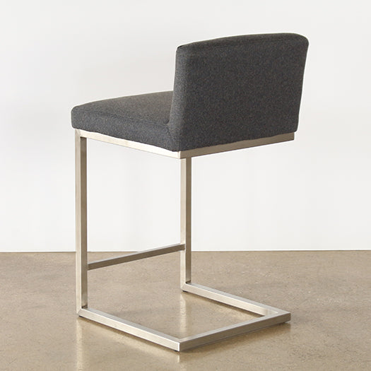 CST61 - Charcoal Grey Cantilever Counter Stool