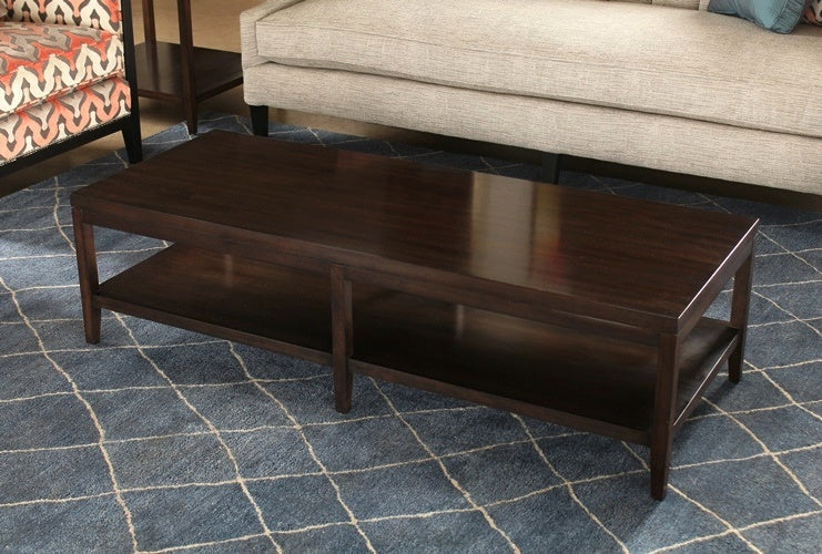 CT222 Mitchell Gold Carlyle Rectangle Cocktail Table