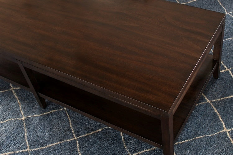 CT222 Mitchell Gold Carlyle Rectangle Cocktail Table