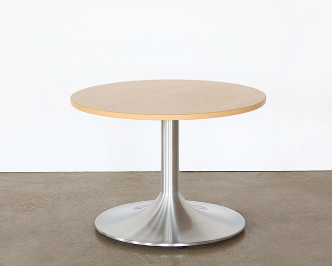 CT234 - Maple Top Brushed Aluminum Coffee Table
