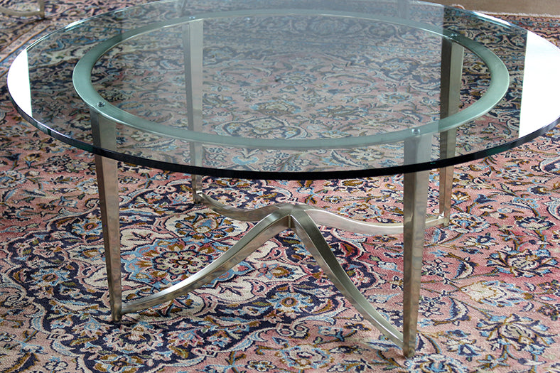 Miramont Round Cocktail Table with Glass Top