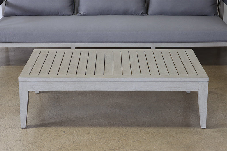 Grey Teak Outdoor Coffee Table