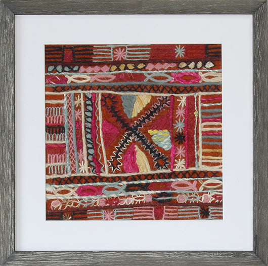 DECOR105 - Burgundy Embroidery 3 20W X 20H