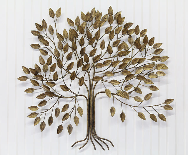 Tree Of Life Brass Wall Sculpture - Cleared Decor