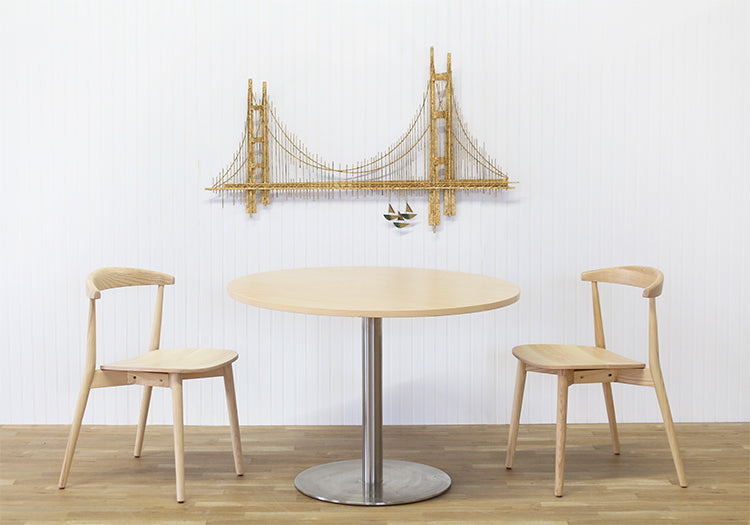Brass Bridge Wall Sculpture - Cleared Decor