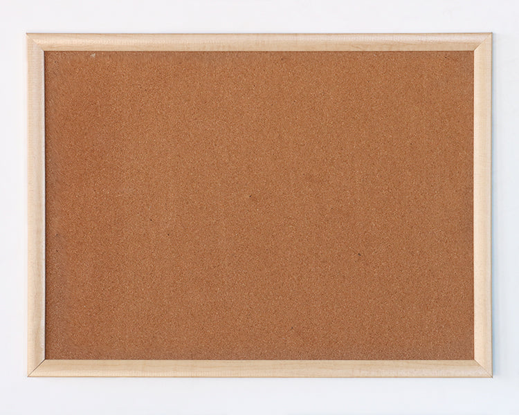 Wide Light Wooden Frame Bulletin Board
