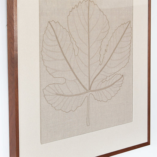 DECOR82 - Miss Maple Embroidered Leaf Study 36x36