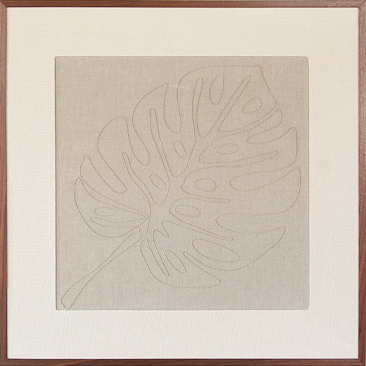 DECOR85 - Monstera Embroidered Botanical 36x36