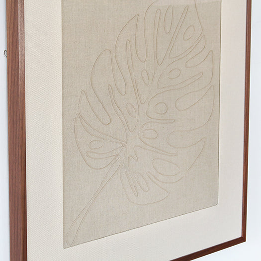 DECOR85 - Monstera Embroidered Botanical 36x36