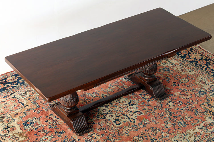 Double Pedestal Antique Mahogany Desk