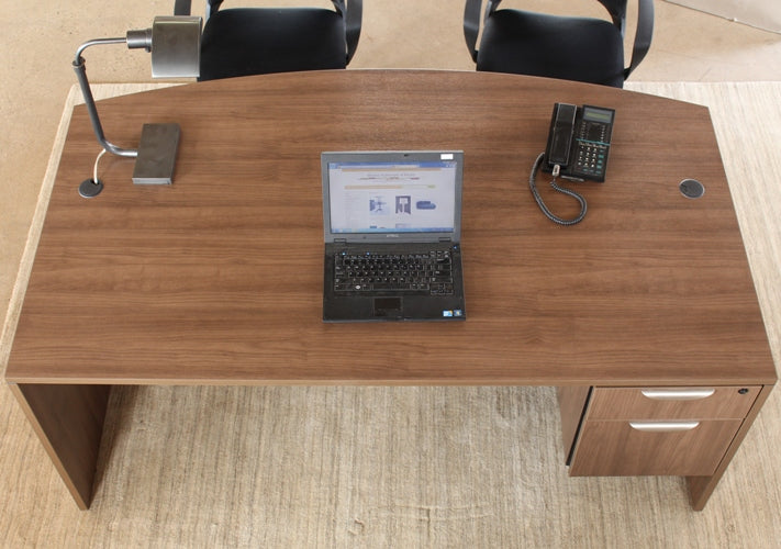 Bow Front Executive Desk