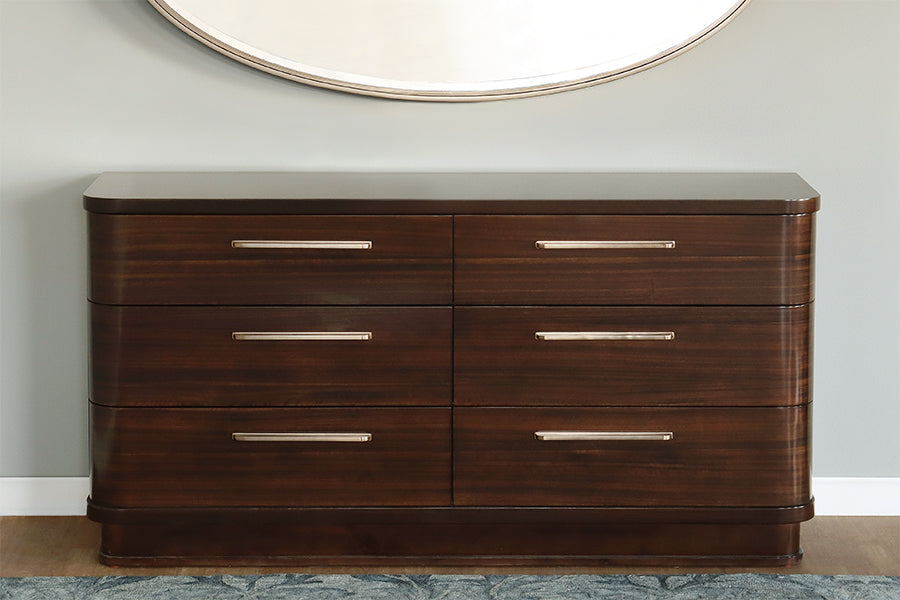 Dark Eucalyptus Dresser w/ Rounded Corners