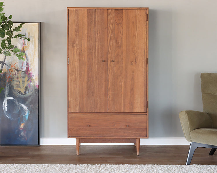 Tall Walnut Dresser