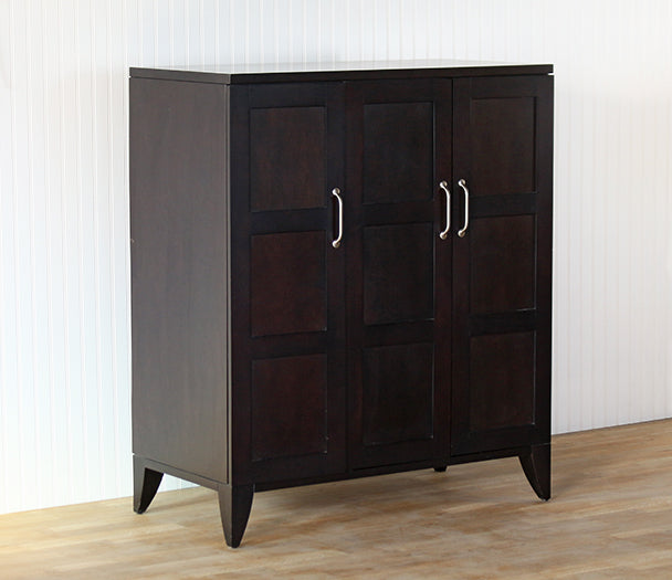 Dark Wooden Media Cabinet